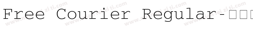 Free Courier Regular字体转换